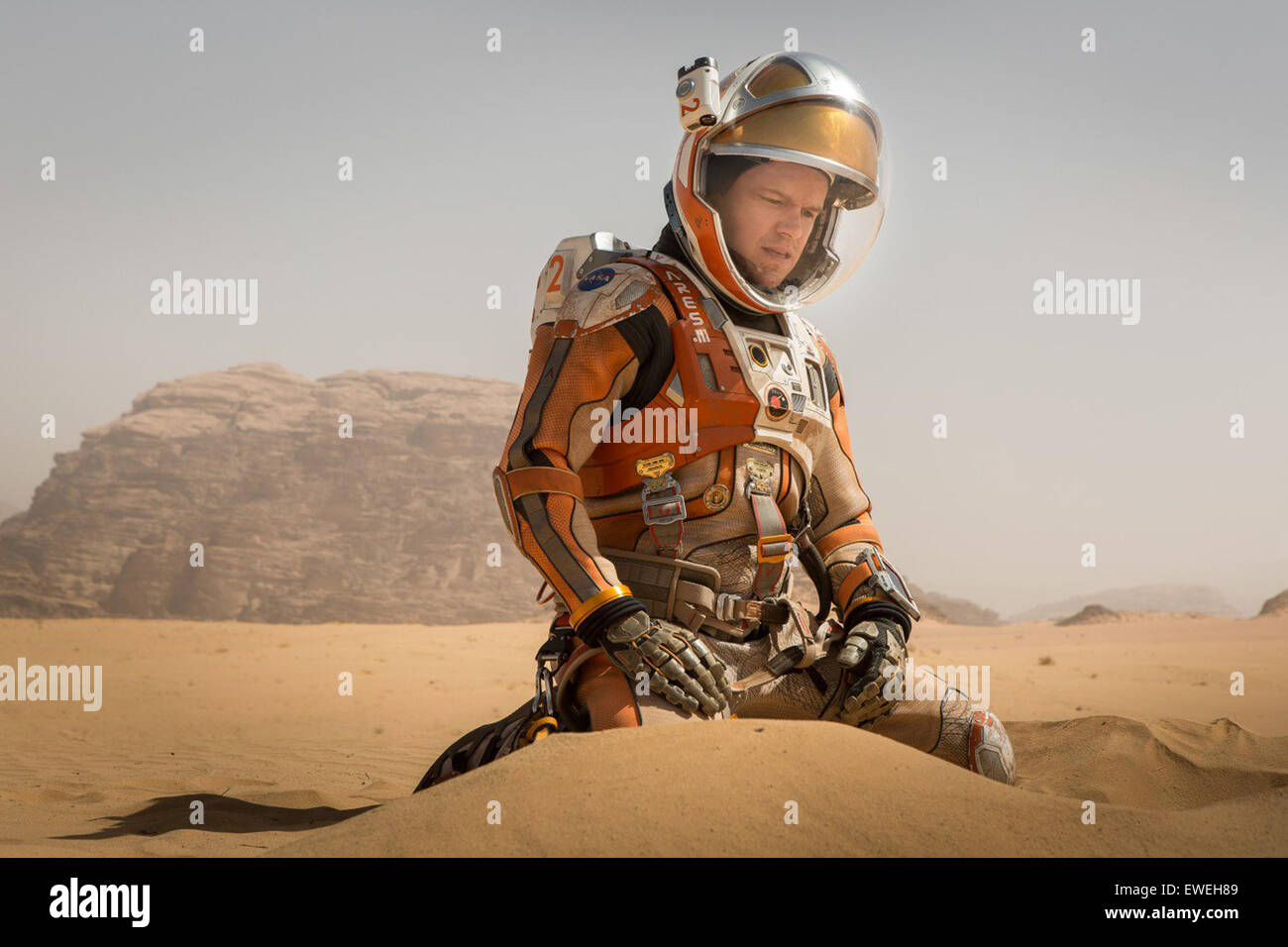 The Martian is an upcoming science-fiction film directed by Ridley Scott.  This photograph is for editorial use only and is the copyright of the film company and/or the photographer assigned by the film or production company and can only be reproduced by publications in conjunction with the promotion of the above Film. A Mandatory Credit to the film company is required. The Photographer should also be credited when known. Stock Photo