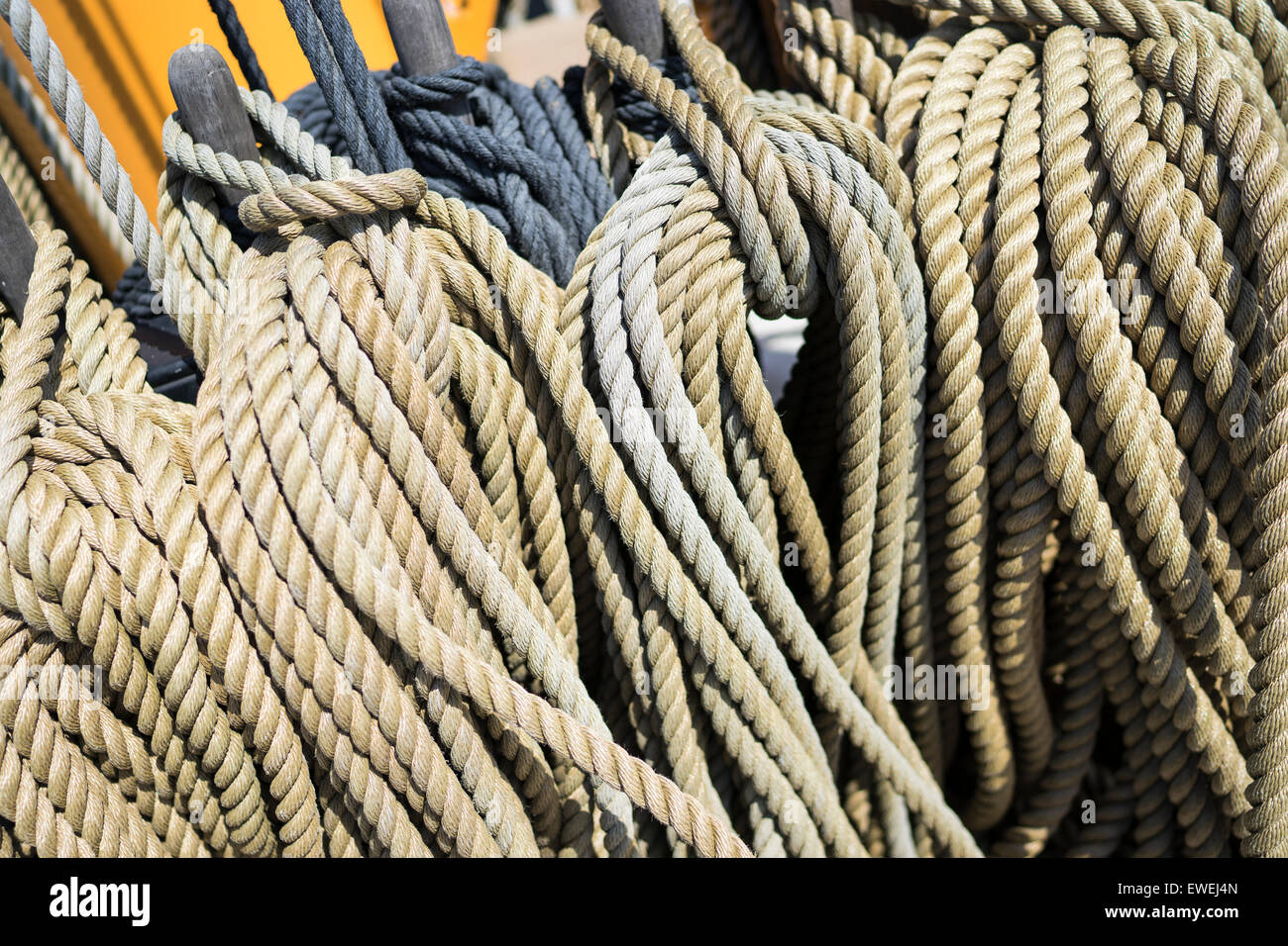 Coils of rope hi-res stock photography and images - Alamy