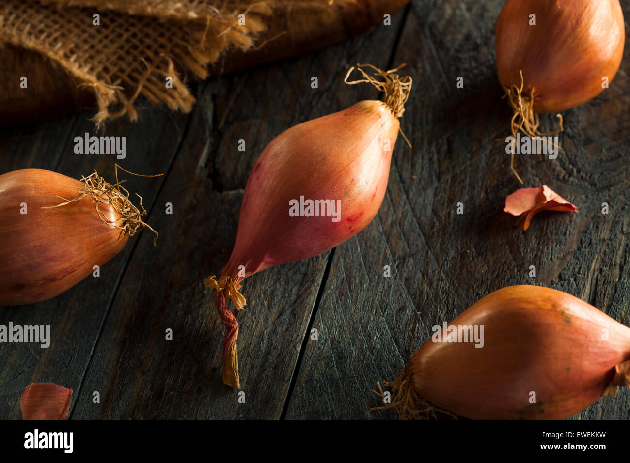 Raw Organic Spicy Shallots on a Background Stock Photo Alamy