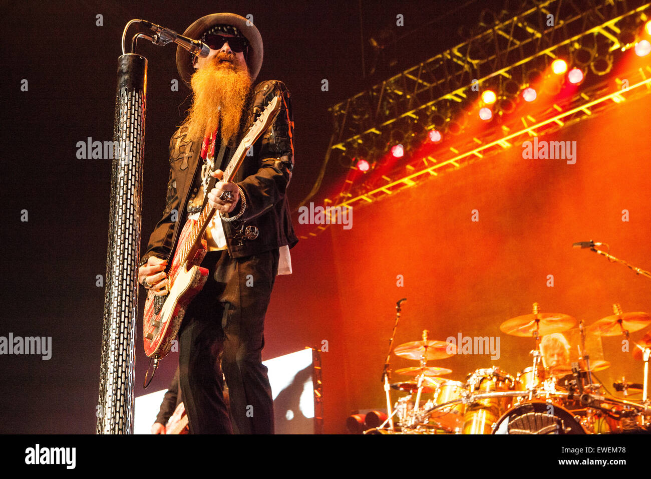 SSE Wembley Arena, Wembley, London, UK 24th June 2015 ZZ Top on their ...