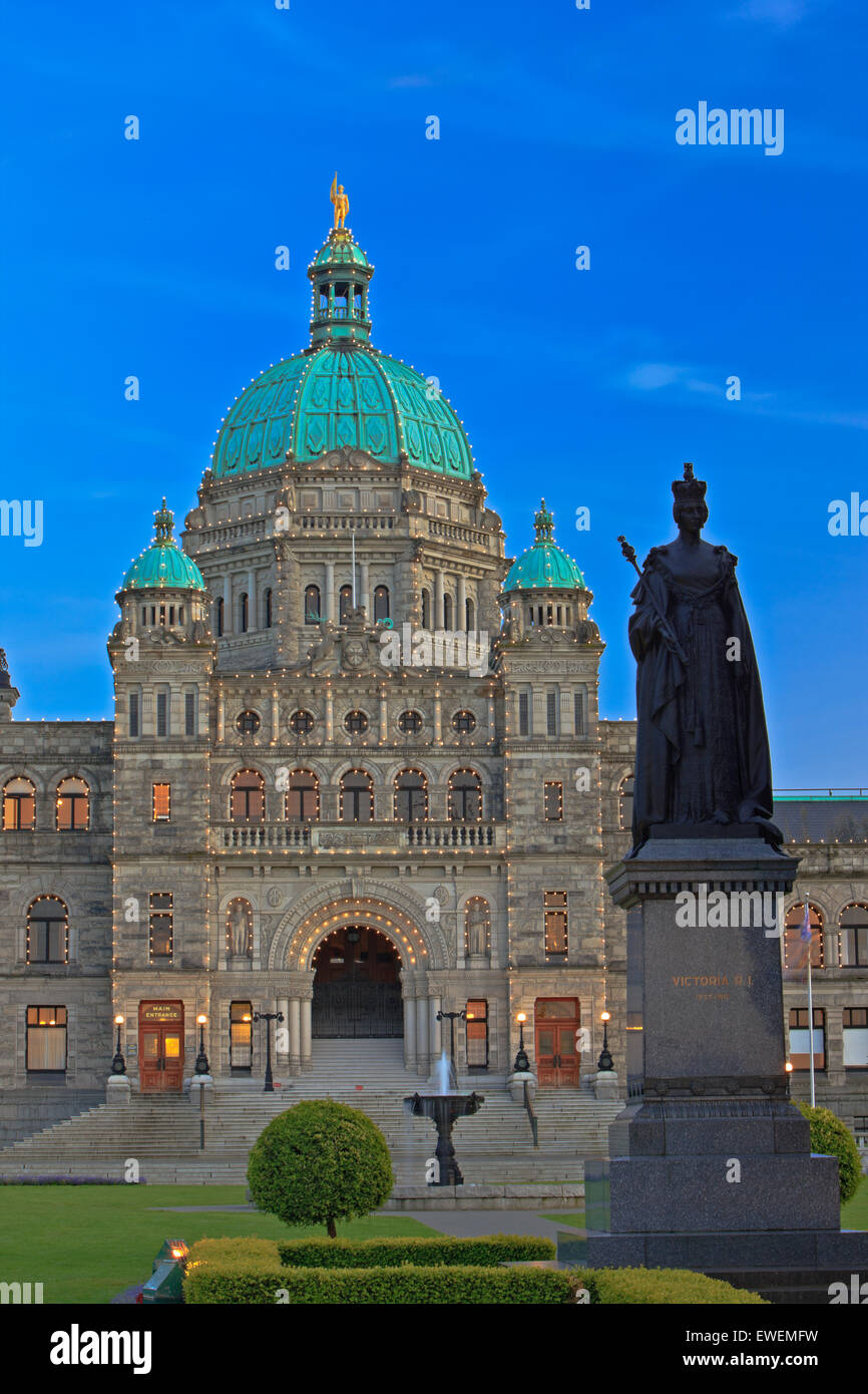 Vancouver Island Victoria Statue Stock Photos & Vancouver Island