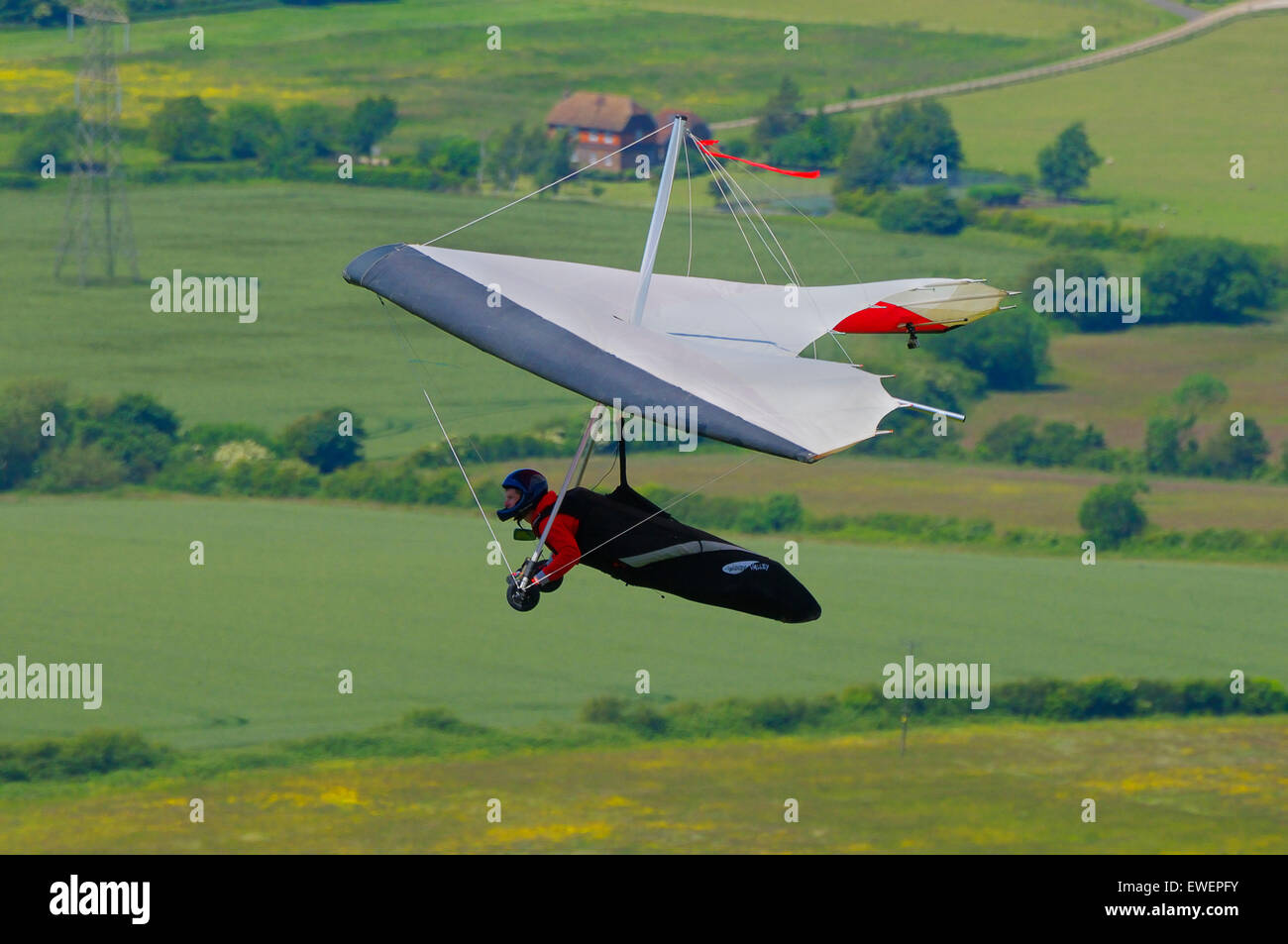 Hanggliding at Devils Dyke Sussex England UK Stock Photo Alamy