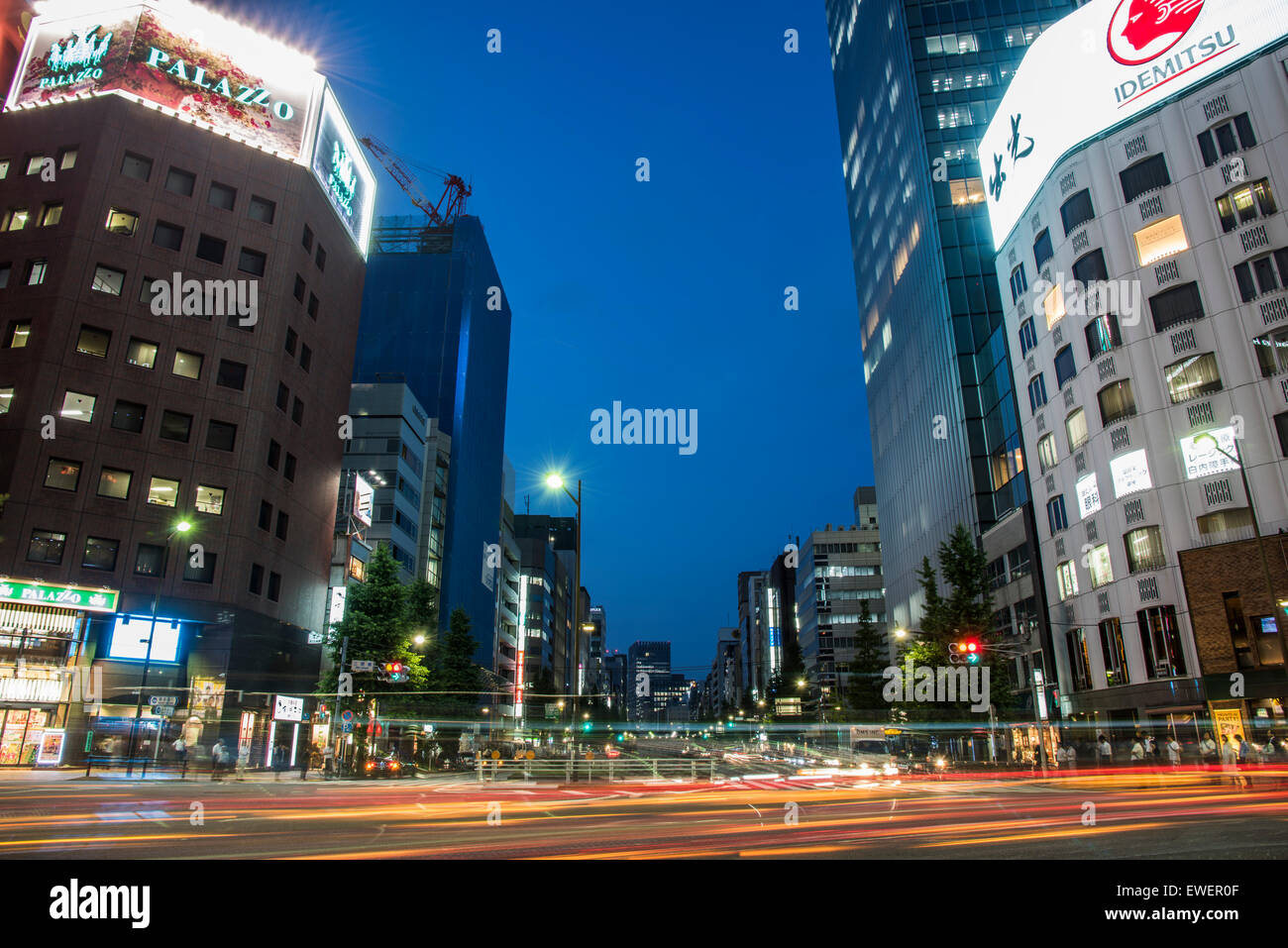 Miharabashi crossing,ChuoKu,Tokyo,Japan. near Higashiginza station