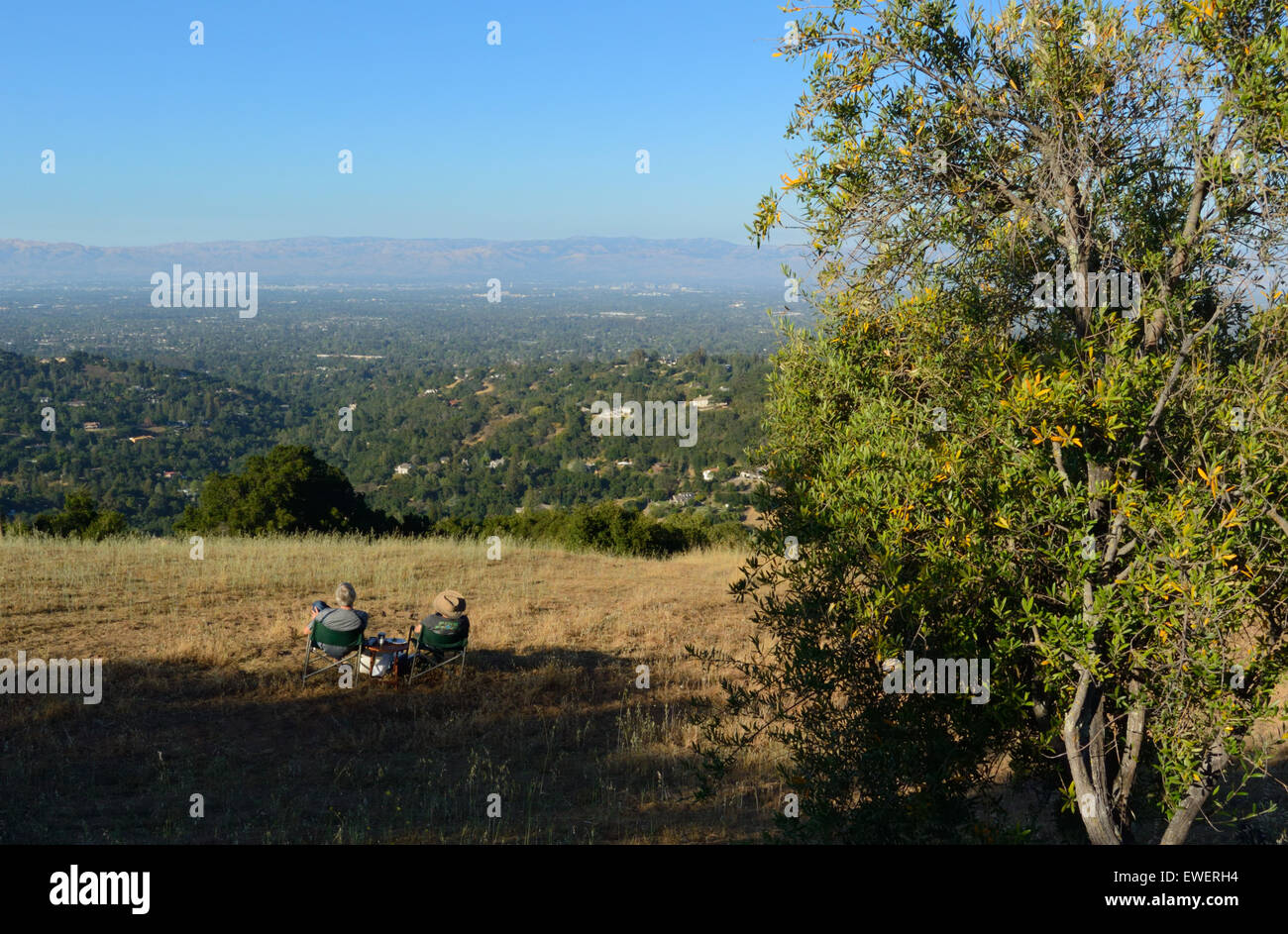 The Mountain Winery above Silicon Valley, Saratoga CA Stock Photo
