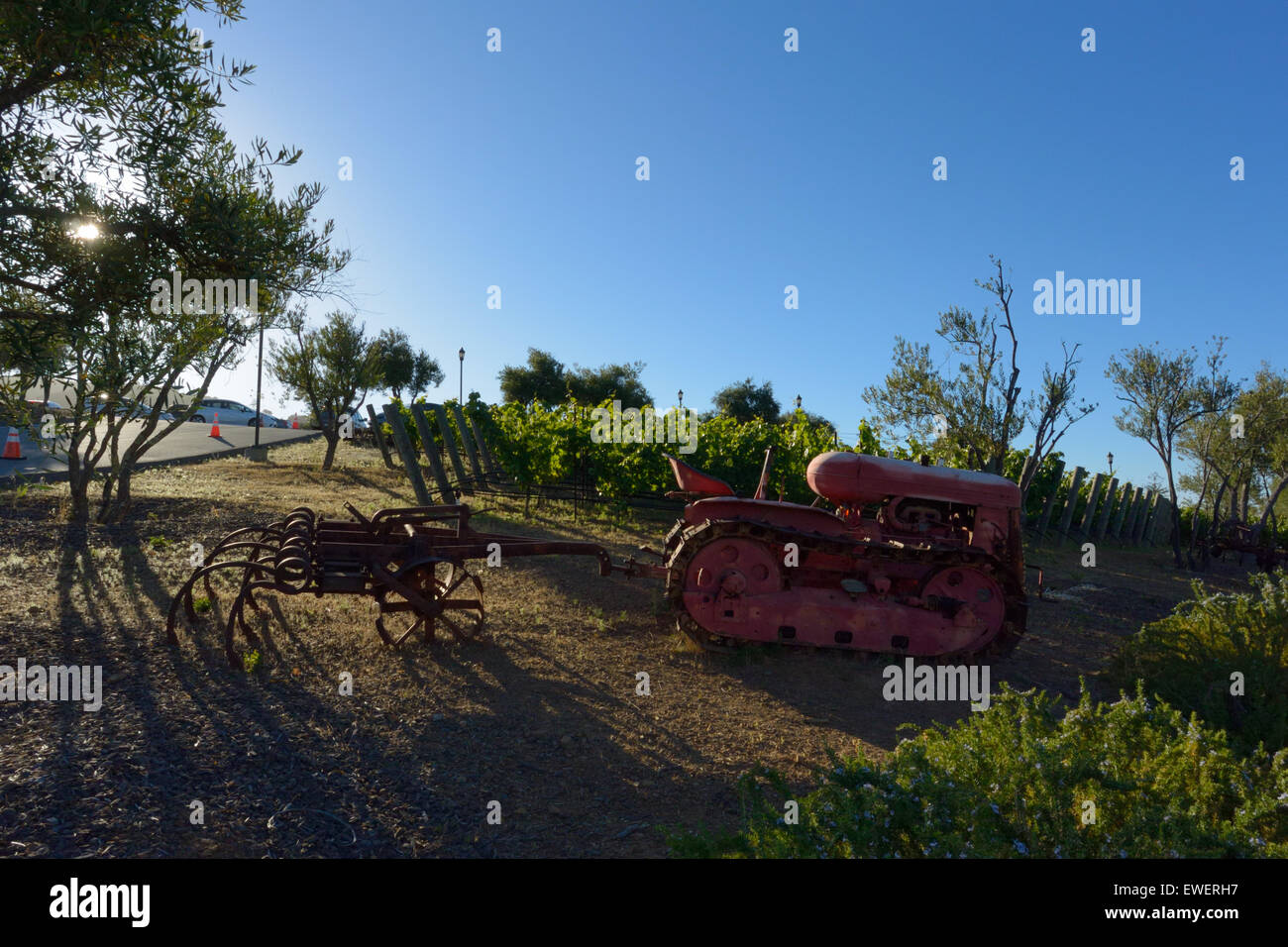 The Mountain Winery above Silicon Valley, Saratoga CA Stock Photo