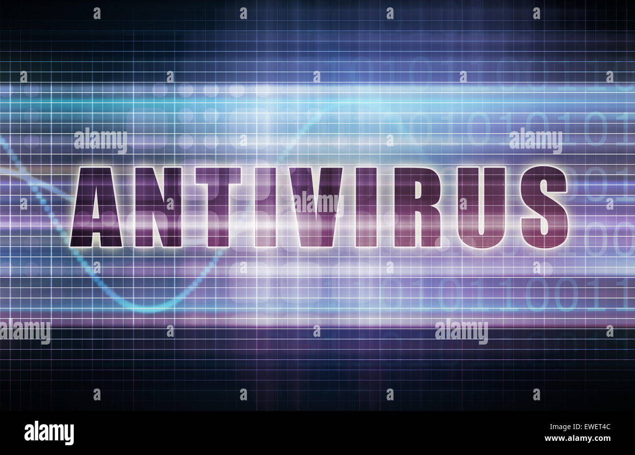 Antivirus on a Tech Business Chart Art Stock Photo - Alamy