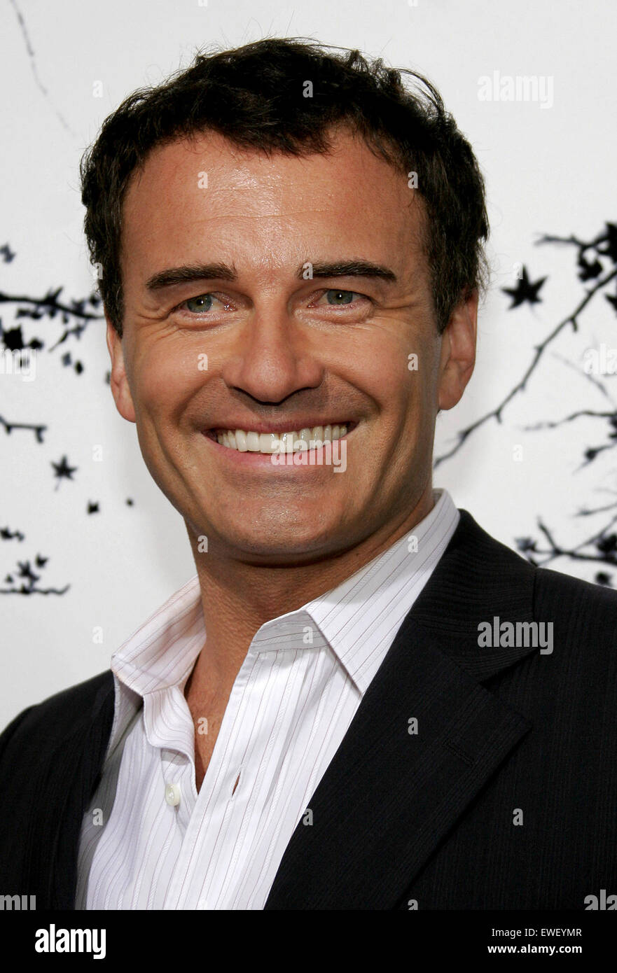 Julian McMahon attends the Los Angeles Premiere of 'Premonition' held at the Cinerama Dome in Hollywood. Stock Photo