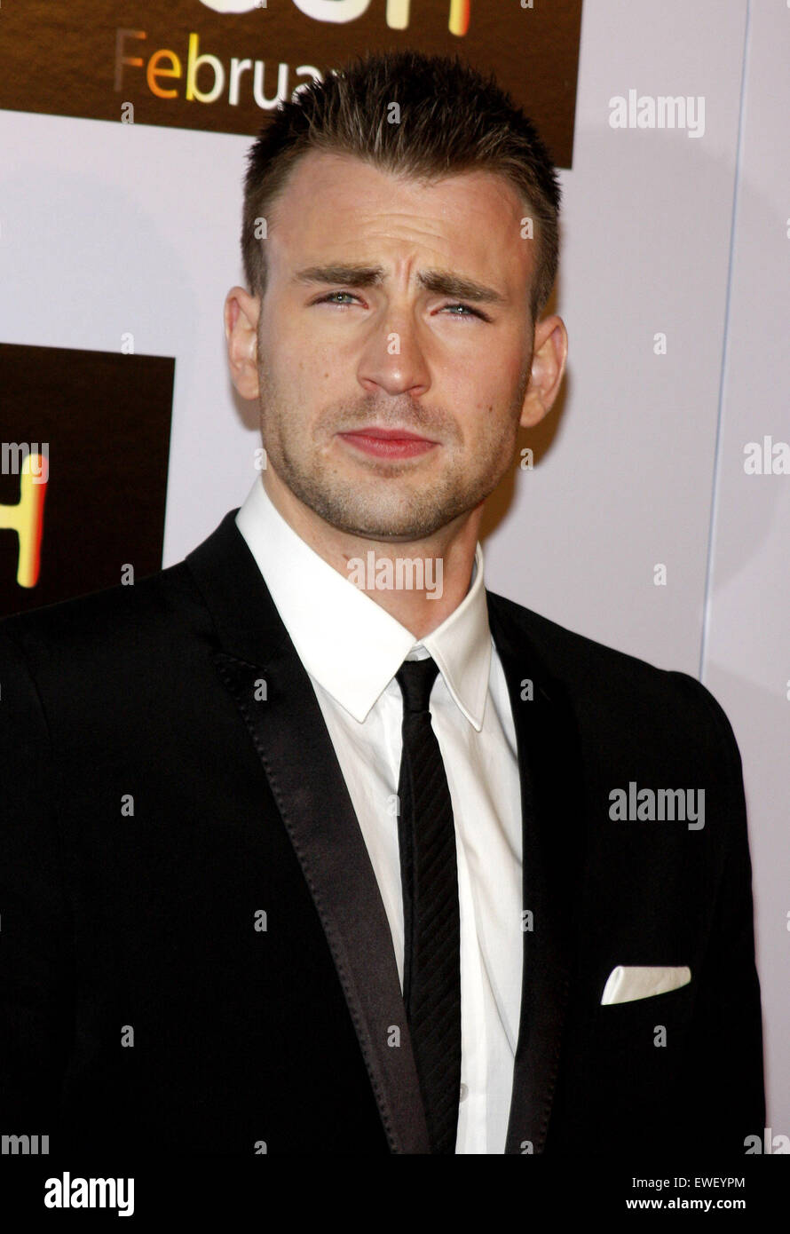 Chris Evans at the Los Angeles premiere of 'Push' held at the Mann Village Theater in Westwood on January 29, 2009. Stock Photo