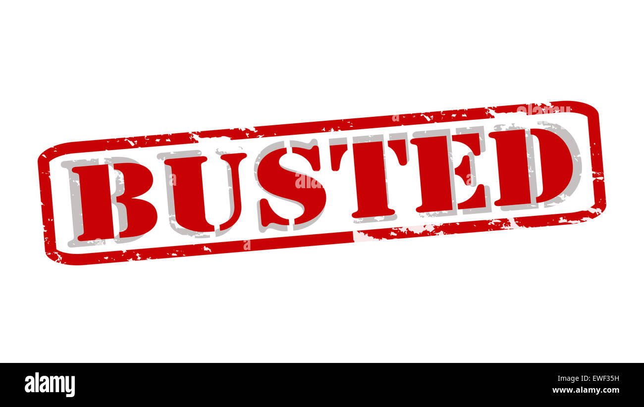 Rubber stamps with word busted inside, illustration Stock Photo Alamy