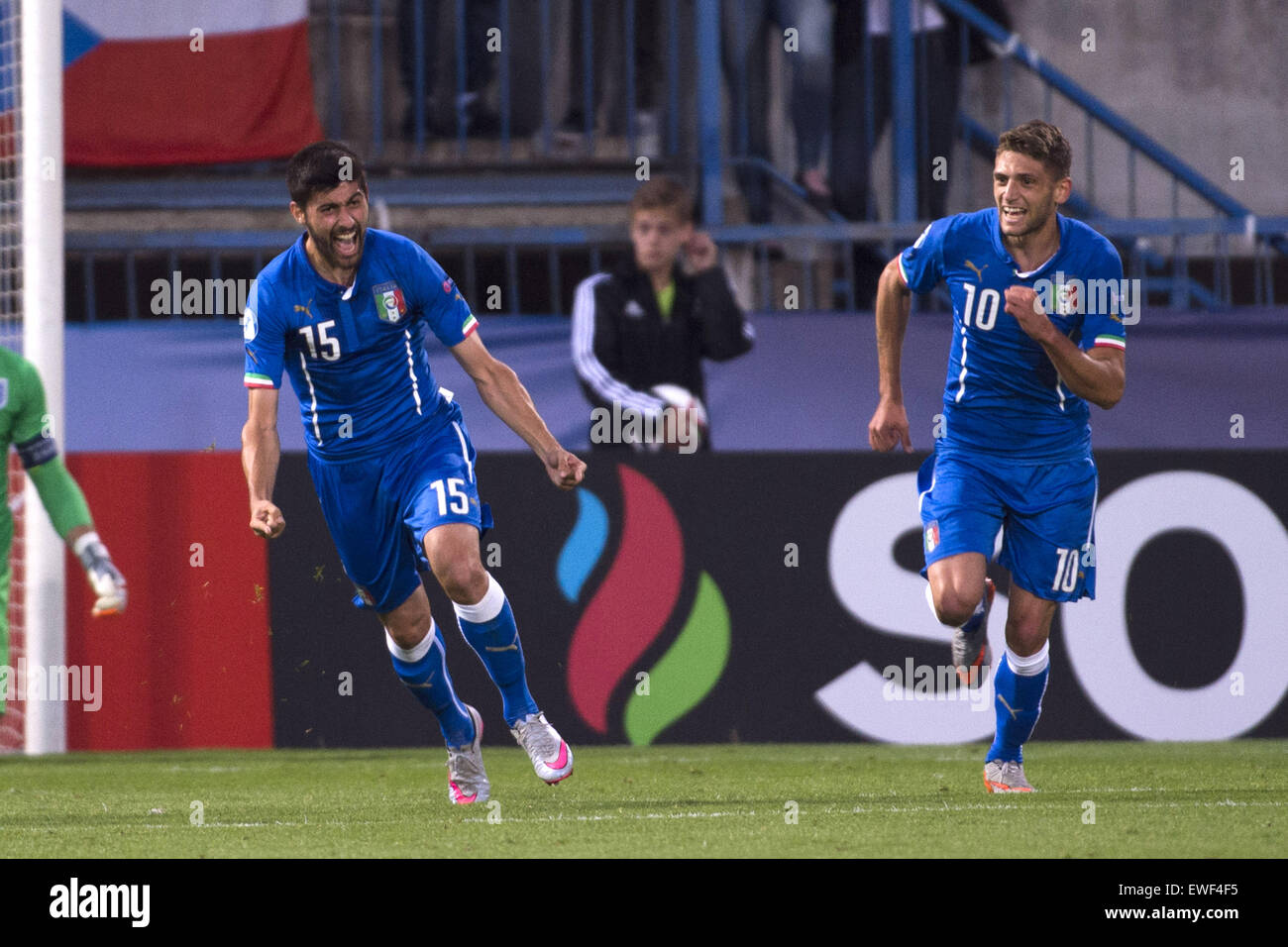 Marco Benassi Olomouc, Czech Republic. 24th June, 2015. (L-R) Marco Benassi, Domenico ...