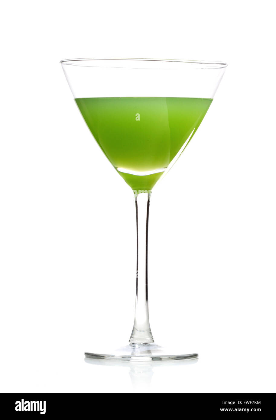 Studio shot of drink in martini glass Stock Photo