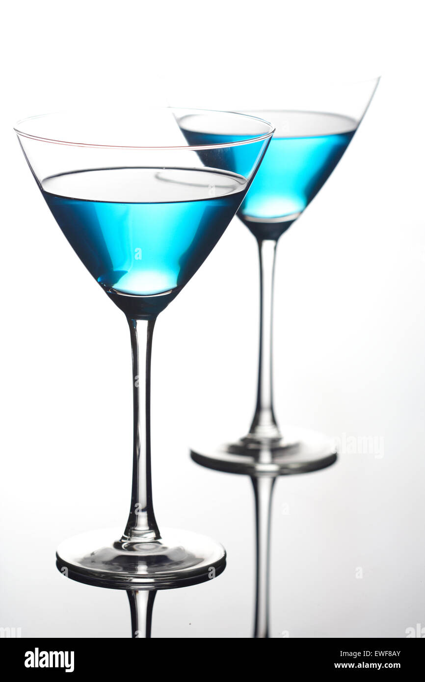 Close up of drinks in martini glasses Stock Photo Alamy