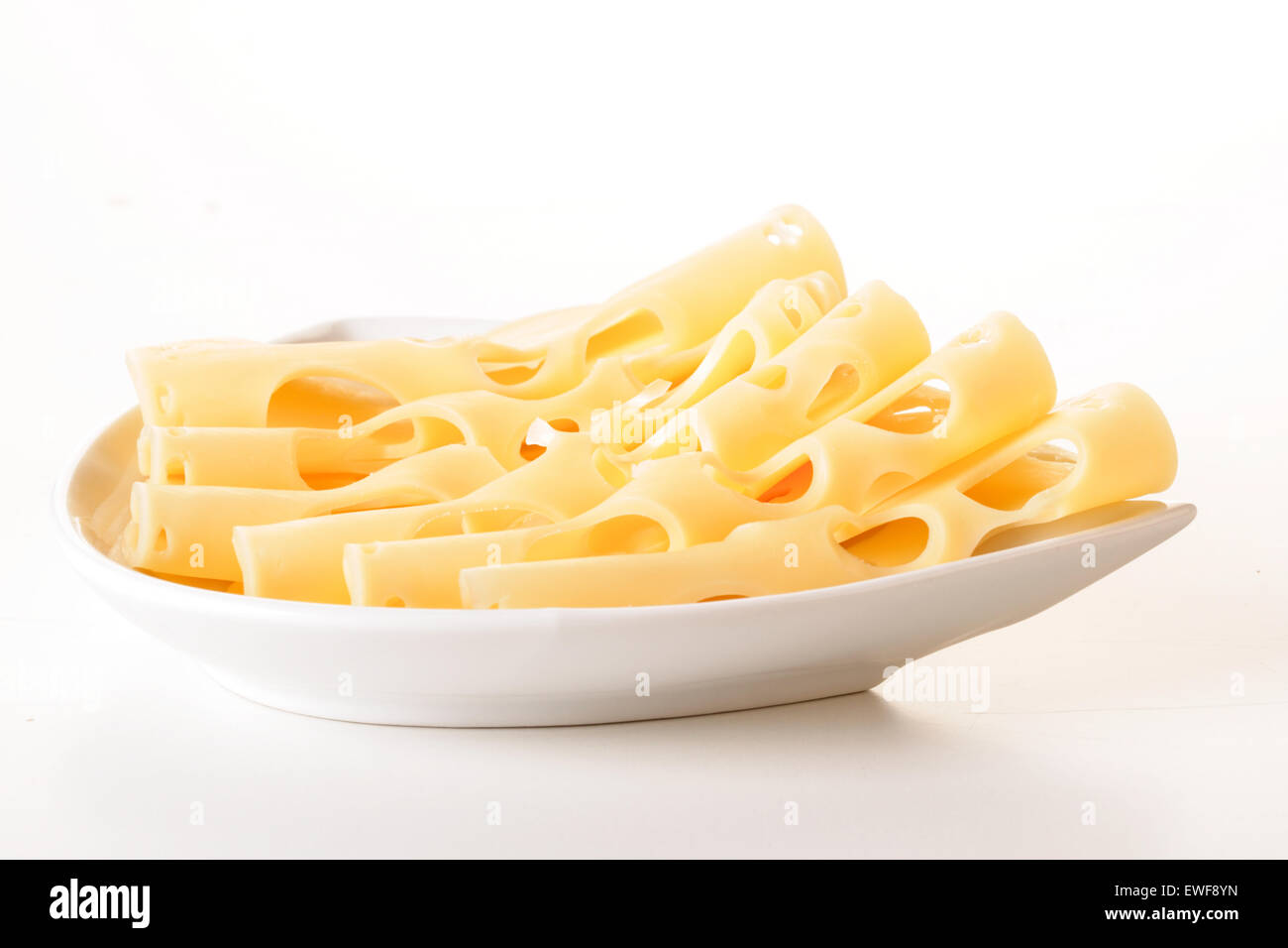 Close - up of cheese on plate Stock Photo