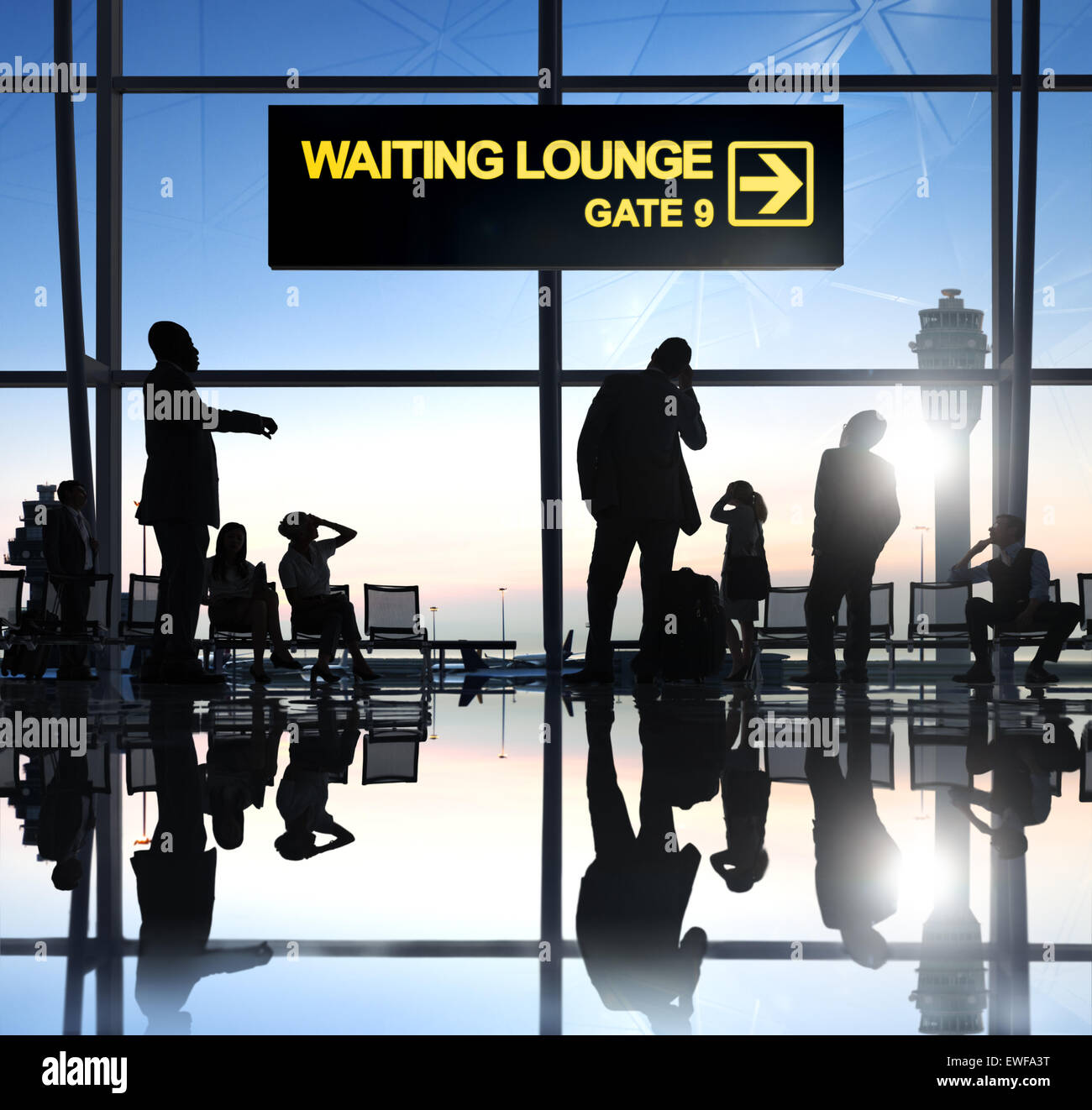 Airport Waiting Lounge Gate Terminal Flight Stock Photo Alamy