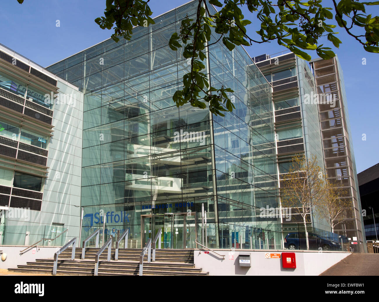 Endeavour House Suffolk County Council offices in central Ipswich