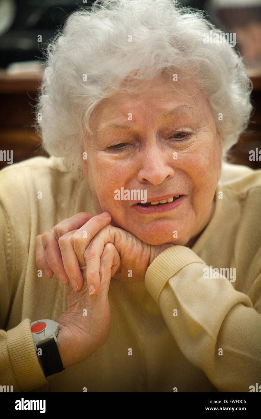 SOCIAL AID FOR ELDERLY PERSON Stock Photo