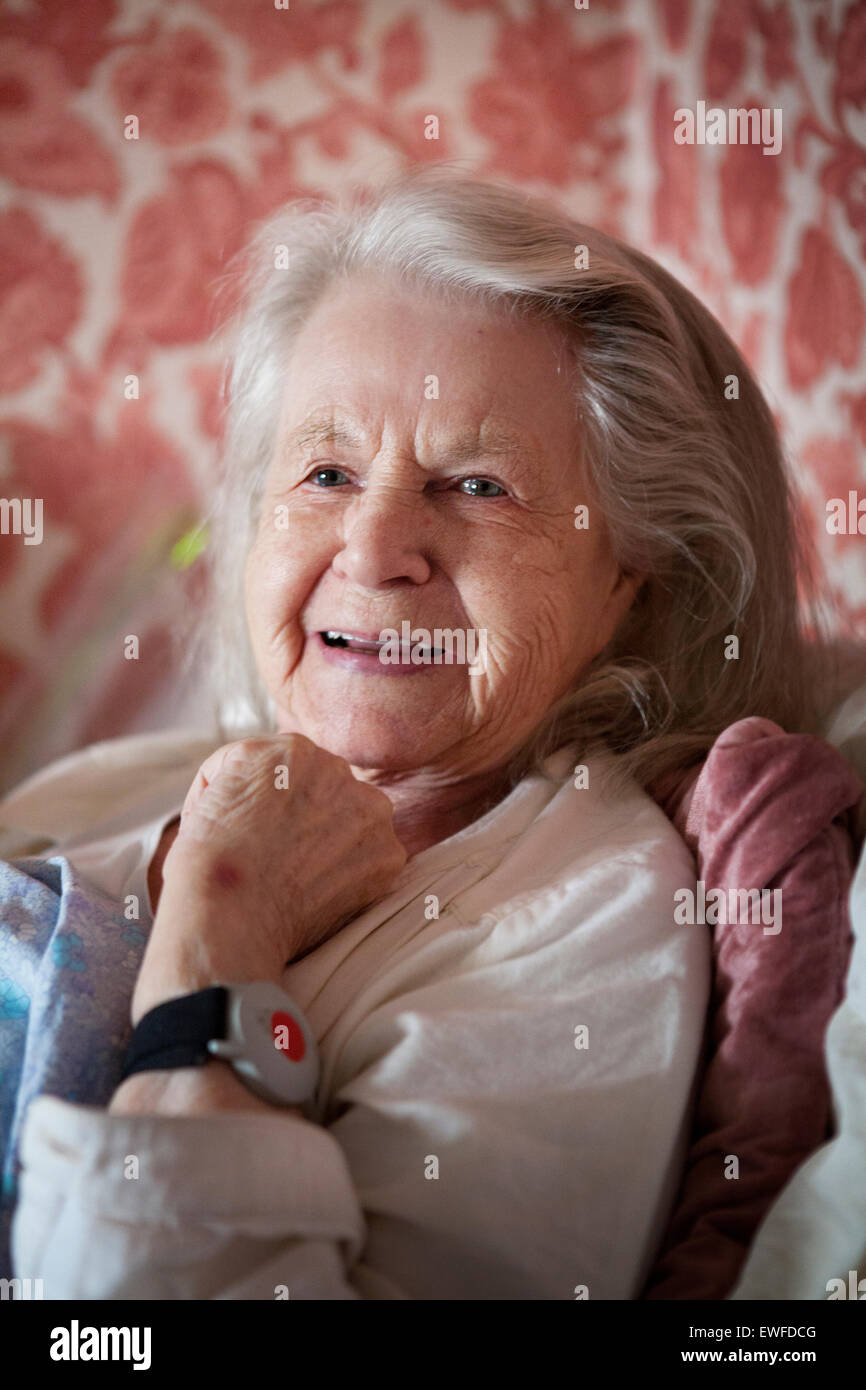 SOCIAL AID FOR ELDERLY PERSON Stock Photo