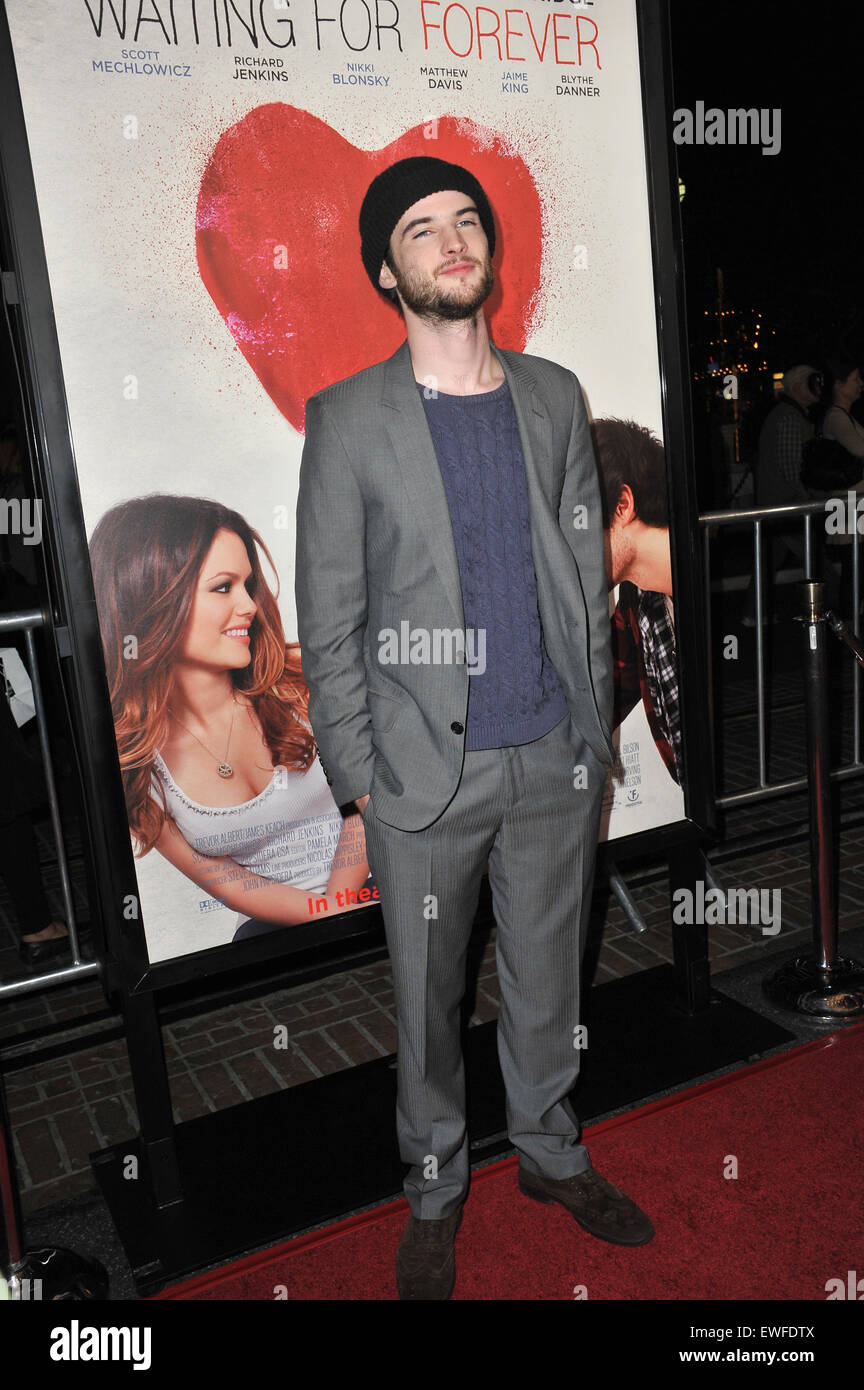 LOS ANGELES, CA - FEBRUARY 1, 2011: Tom Sturridge at the Los Angeles premiere of his new movie 'Waiting for Forever' at the Pacific Theatres at The Grove. Stock Photo