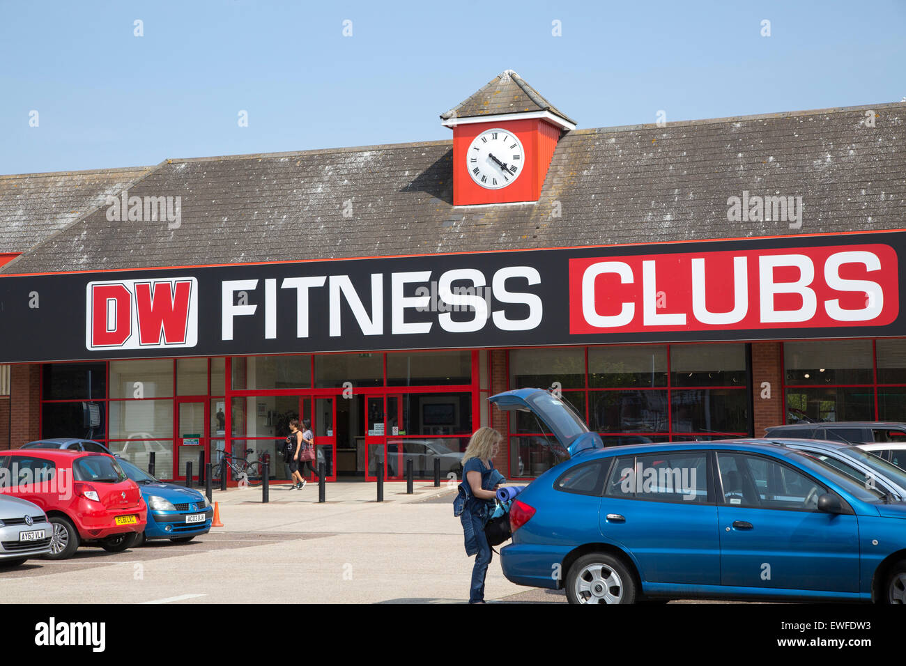 DW Fitness Clubs gym building in central Ipswich, Suffolk, England, UK
