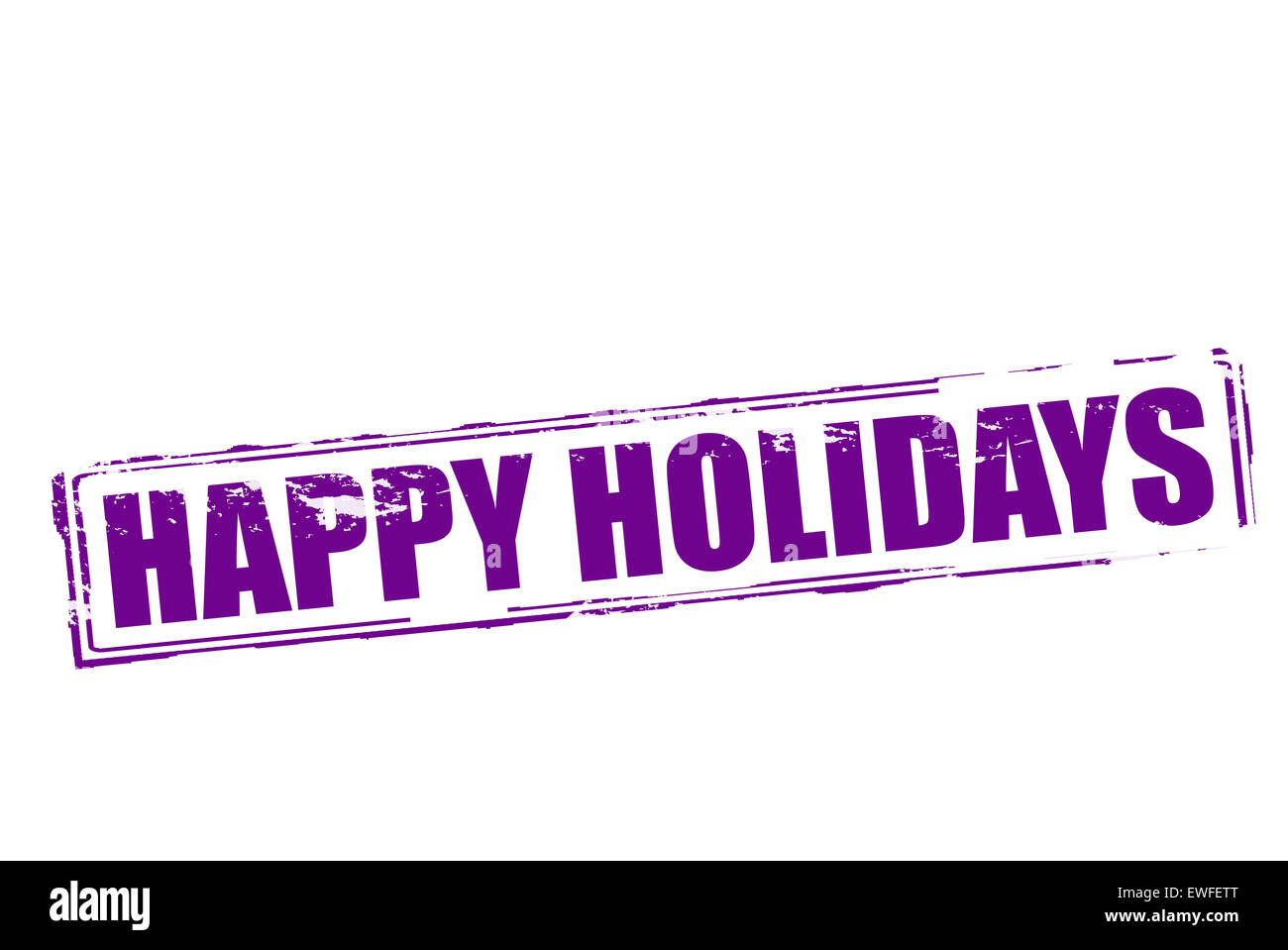 Infusion Happy Holidays Rubber Stamp 3\" X 3