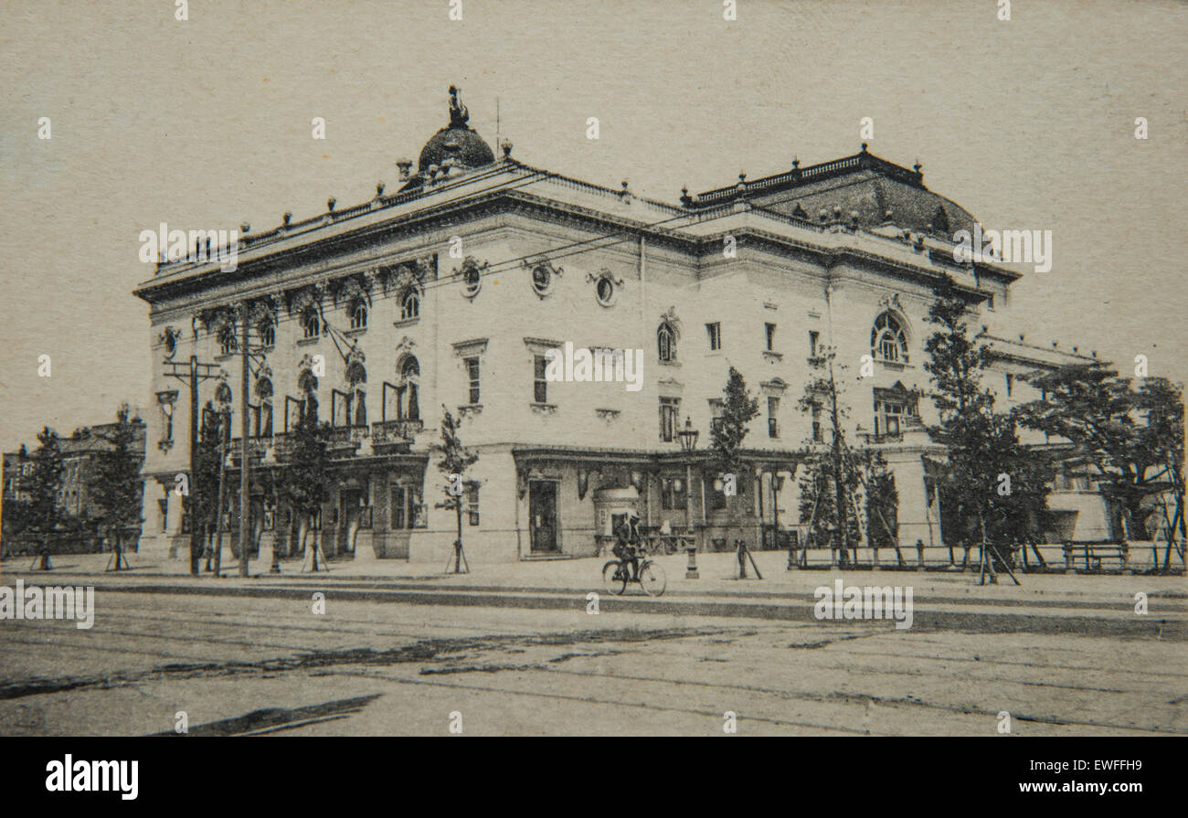 Imperial Theatre,Tokyo,Japan. From Taisho period to early Showa period(before WW2). Stock Photo