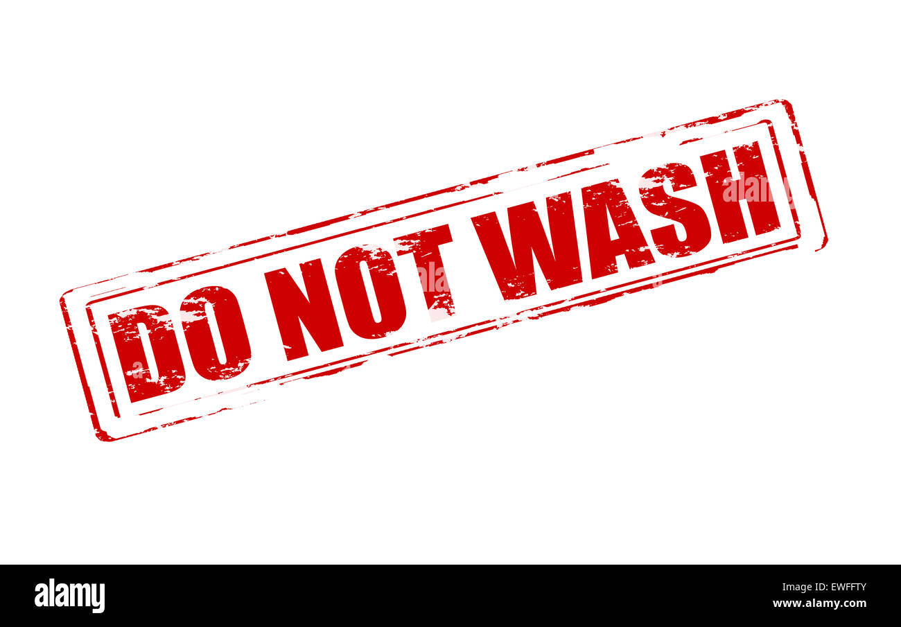 Rubber stamp with text do not wash inside, illustration Stock Photo