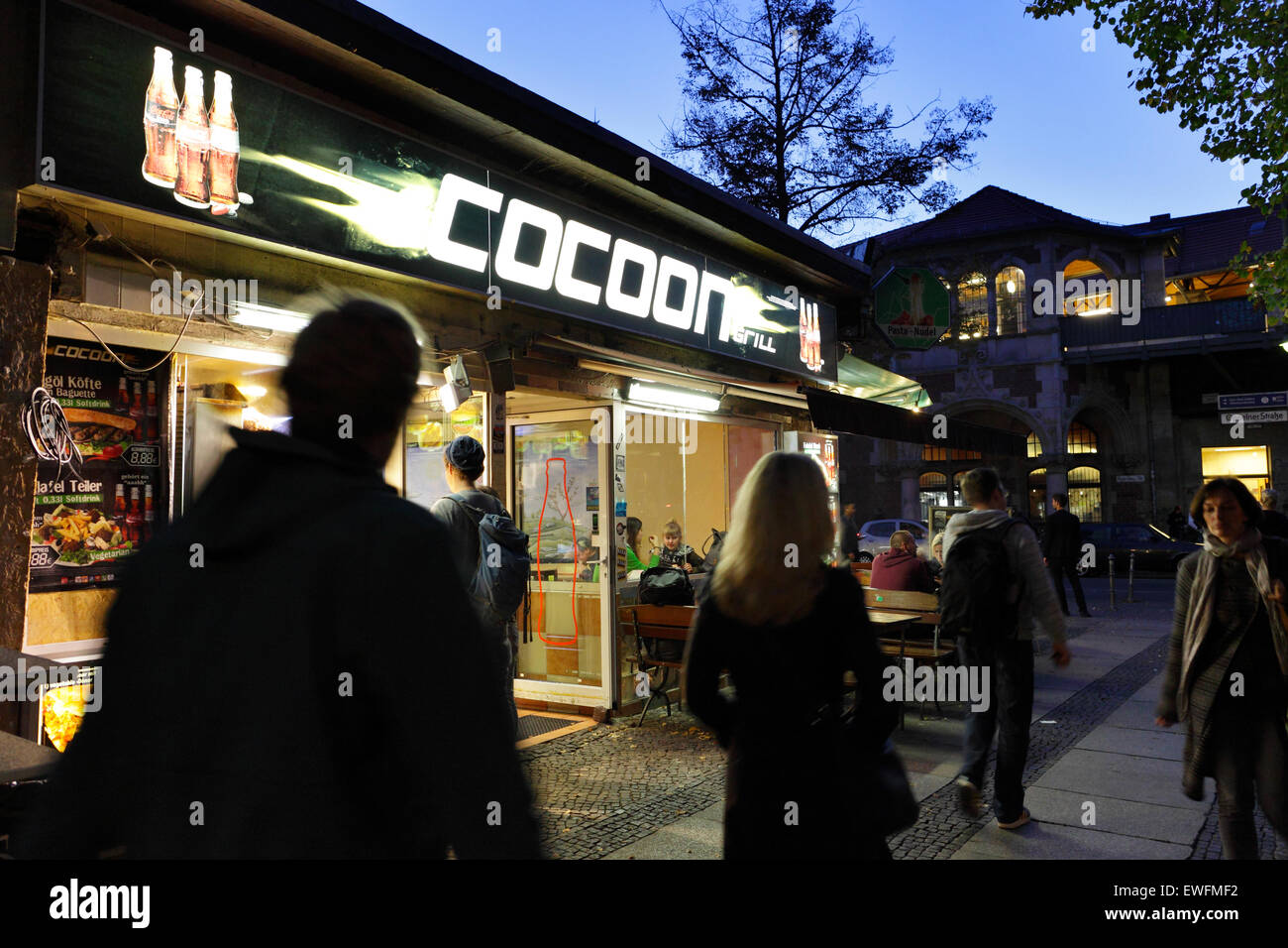 Berlin, Germany, doner snack at Schlesisches Tor Stock Photo - Alamy