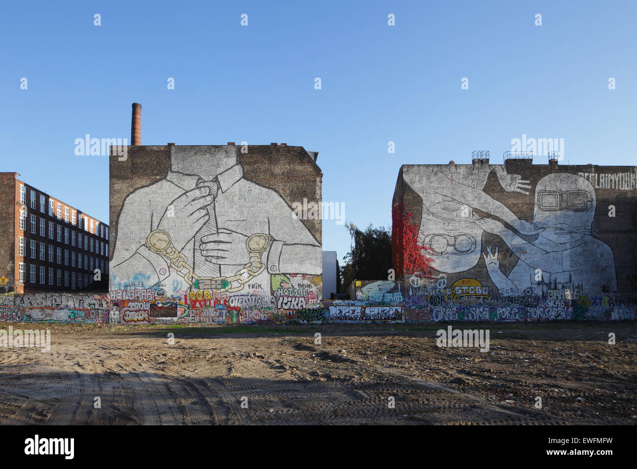 Berlin, Germany, vacated land in the Silesian street corner
