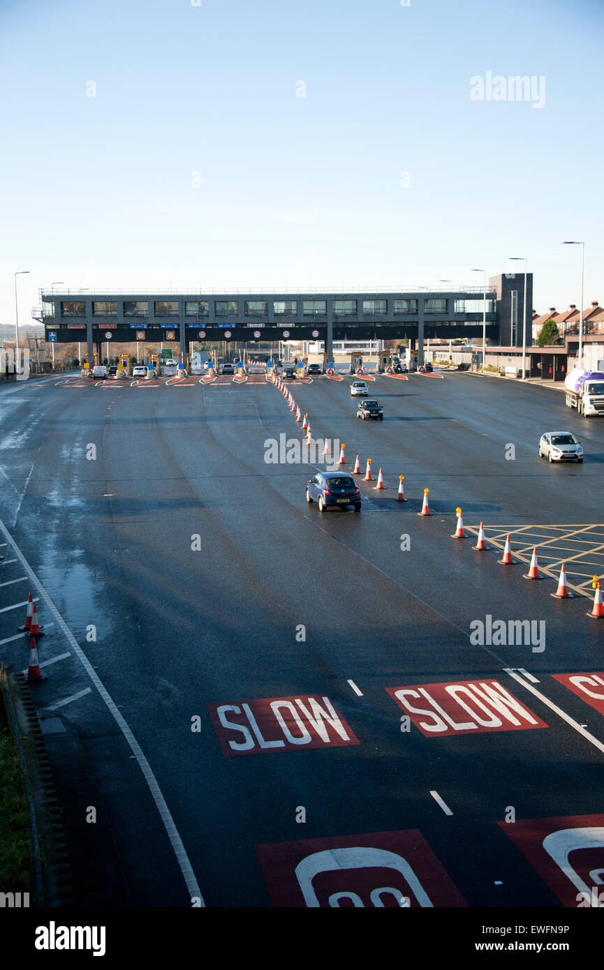 Mersey Tunnel Entrance Wallasey Merseyside Toll Stock Photo