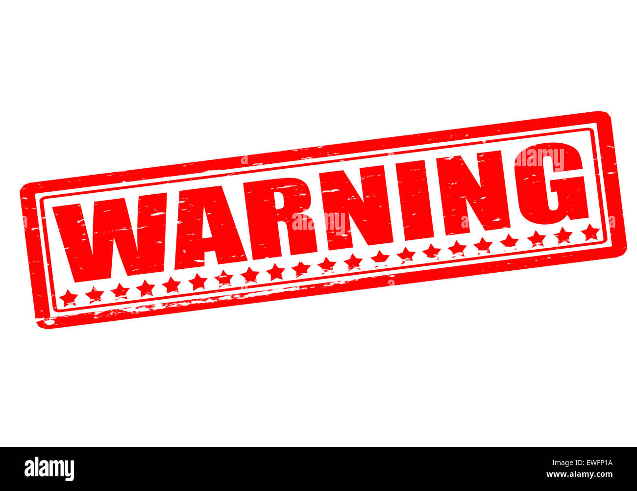 Rubber stamp with word warning inside, illustration Stock Photo Alamy