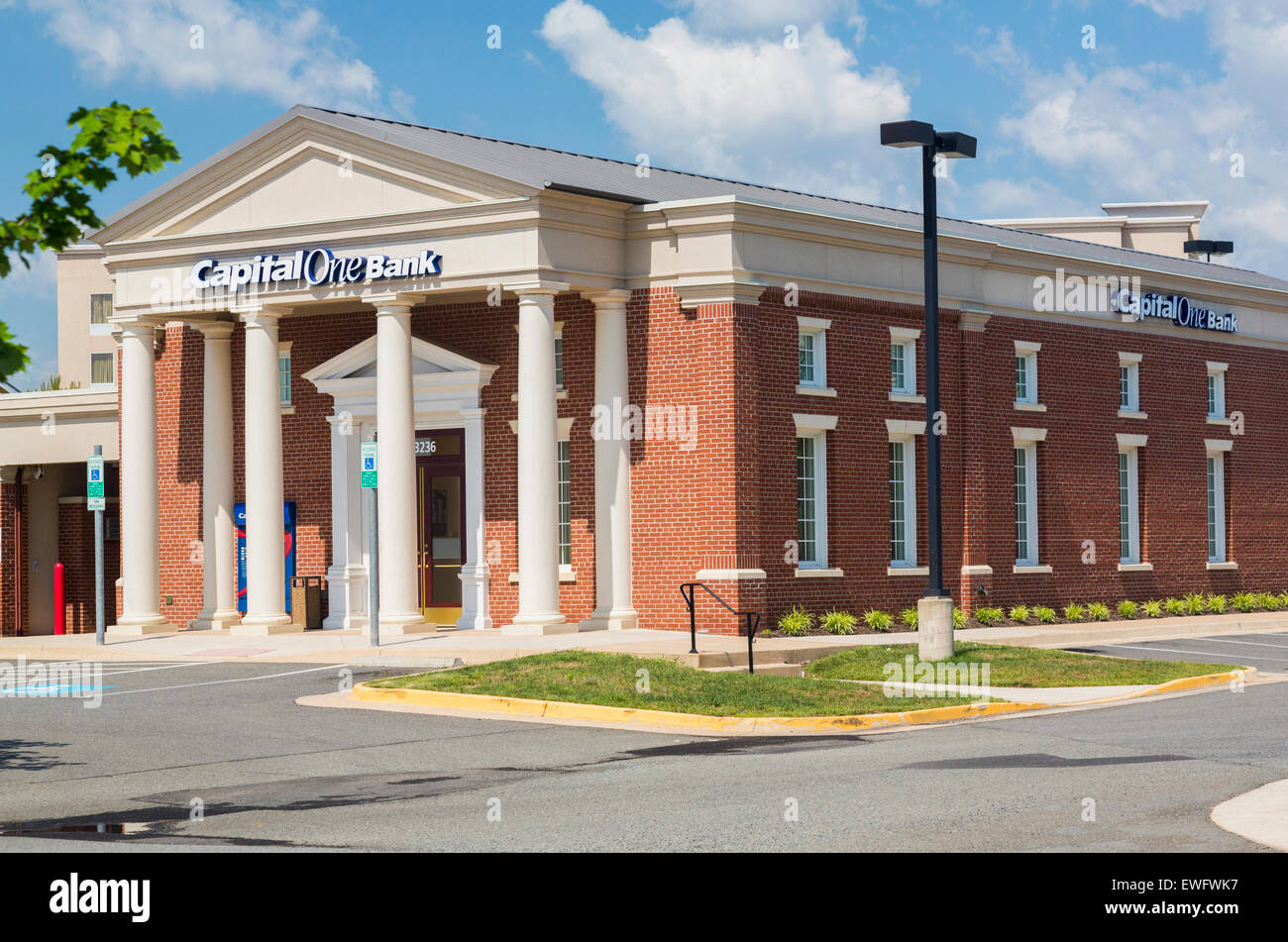 Capital One Bank branch office in Gainesville, Virginia, USA Stock Photo
