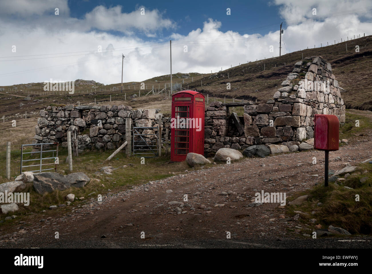 A Hebrides house with essential amenities Stock Photo
