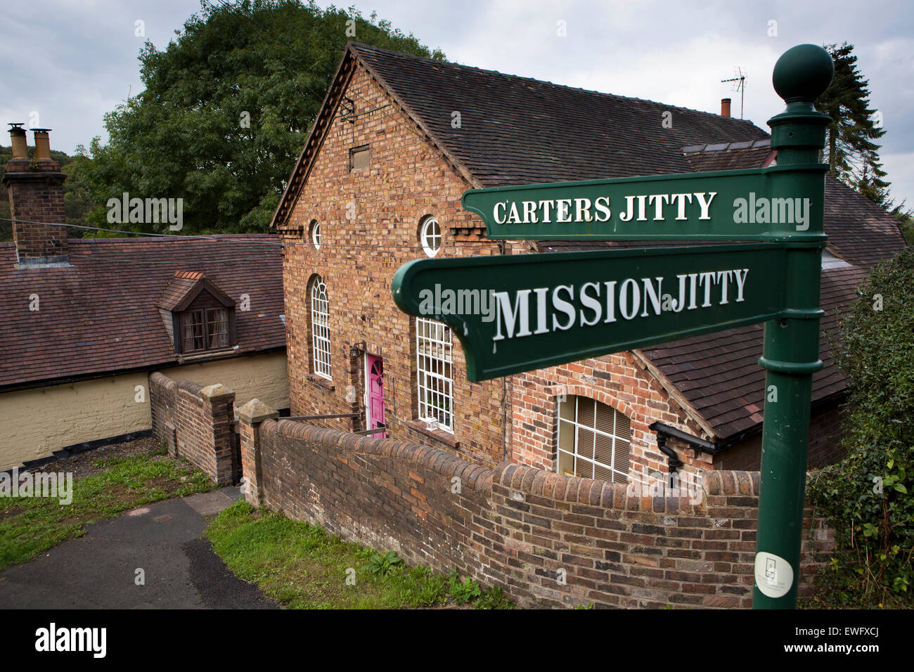 UK, England, Shropshire, Broseley, The Jitties, The old Church mission