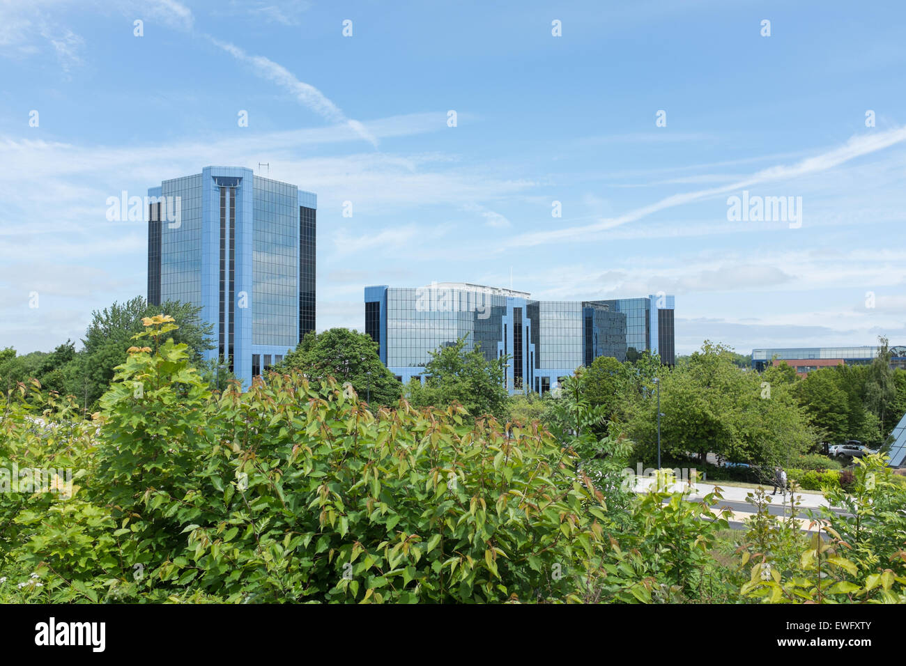 Office buildings in Telford, Shropshire Stock Photo