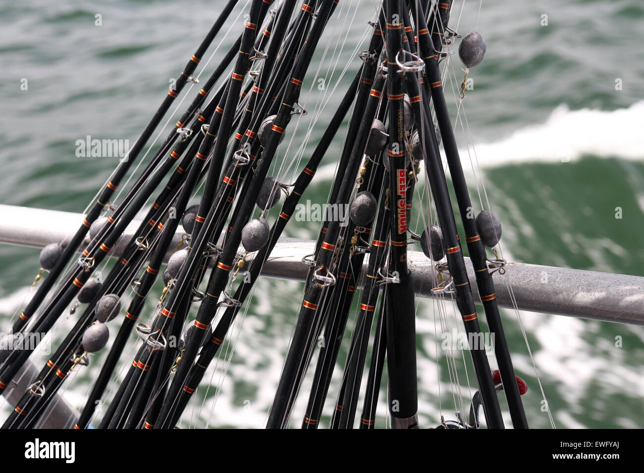 St. Pete Beach, Florida, fishing rods Stock Photo