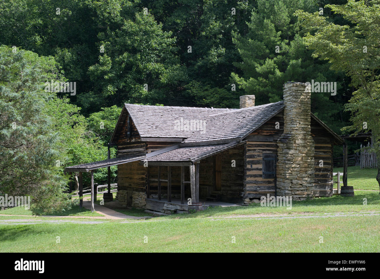 Hutchinson Homestead at Stone Mountain State Park in Roaring Gap North