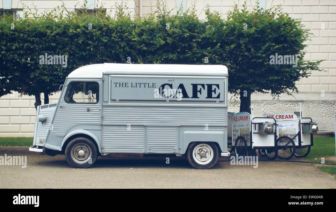 The Little Cafe Van Stock Photo