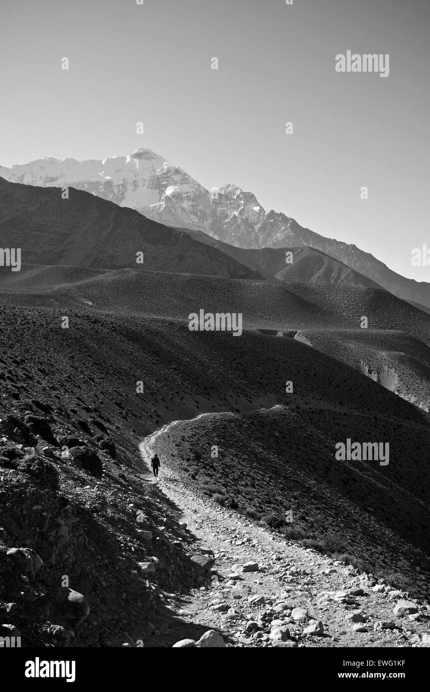 Himalayas backdrop Black and White Stock Photos & Images - Alamy