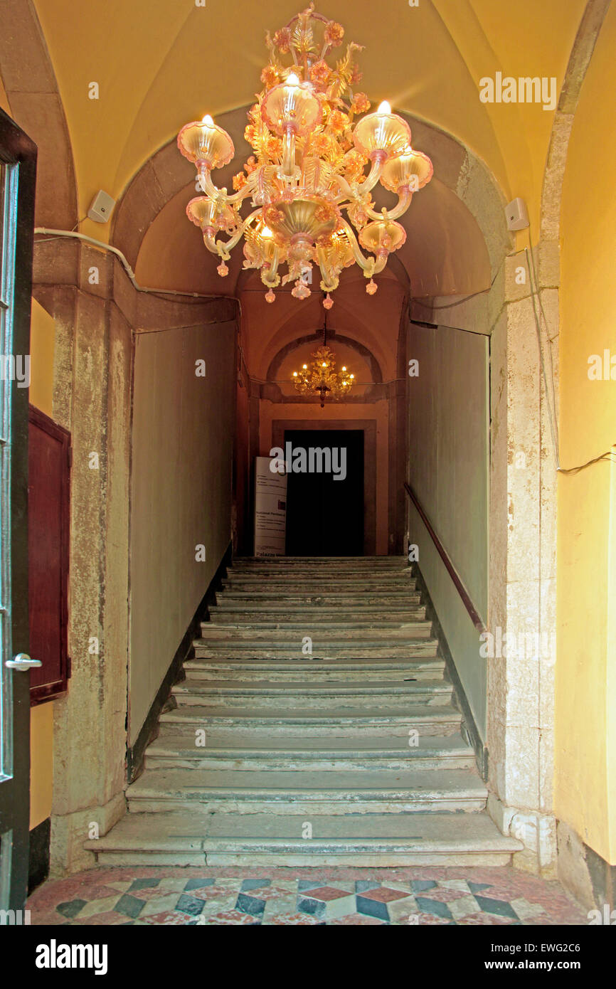 Venice- Palazzo Mora Art Gallery: entry Stock Photo