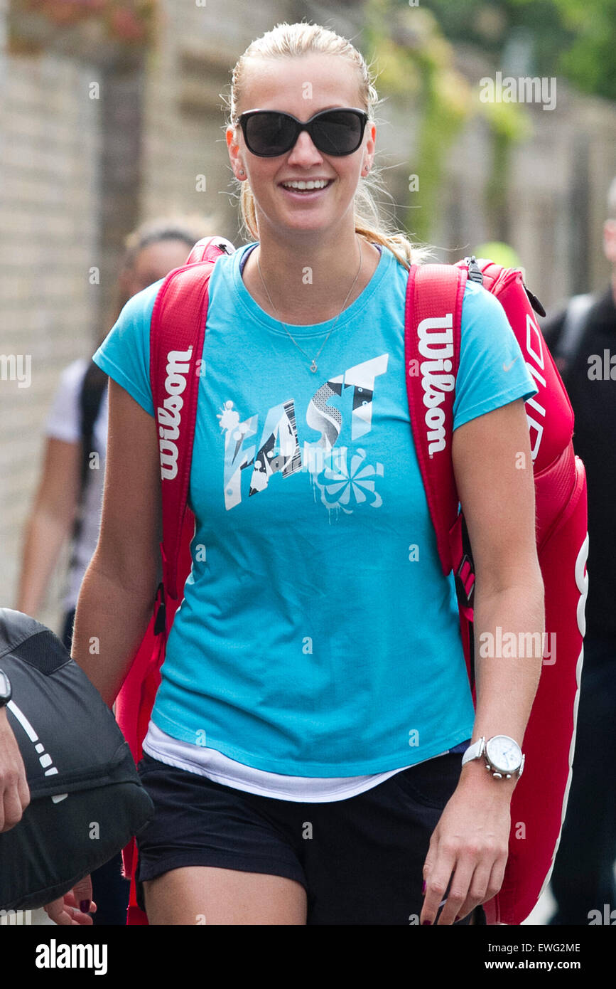 Wimbledon London,UK. 25th June 2015. Defending Ladies Wimbledon