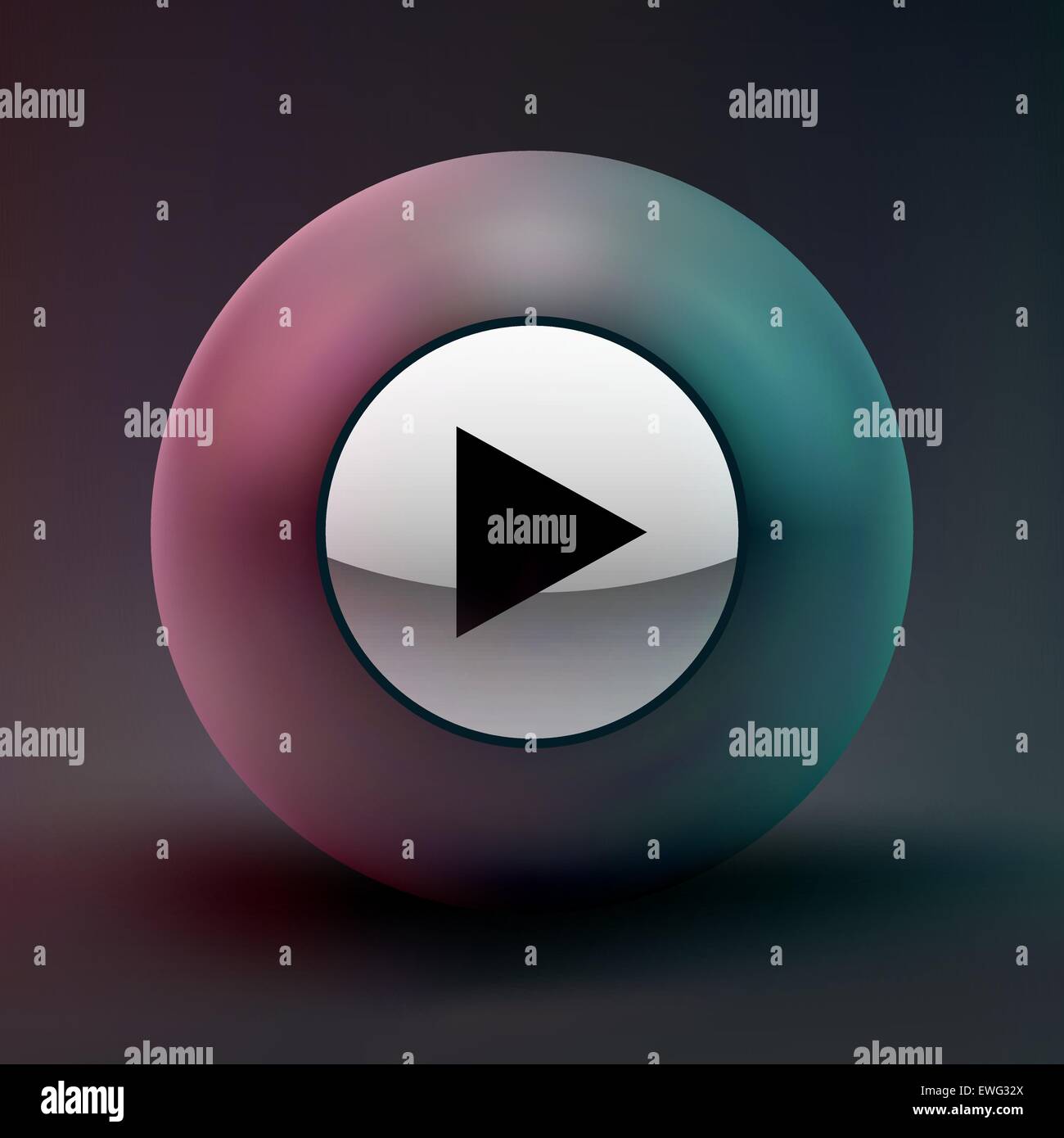 PLAY icon. Usable for web design. Stock Vector