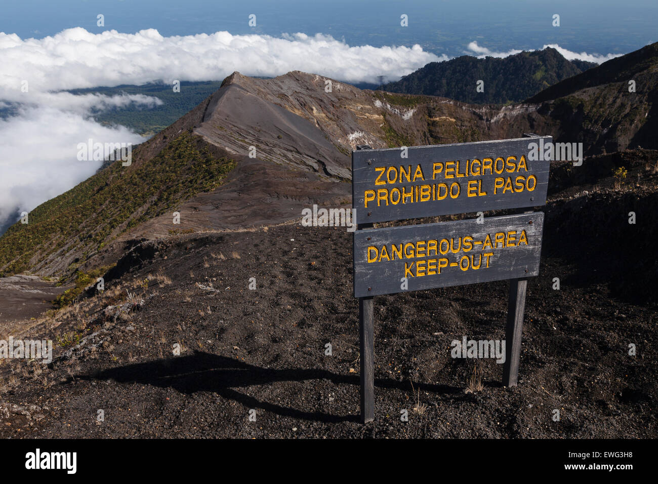 Irazu volcano. Costa Rica. America Stock Photo