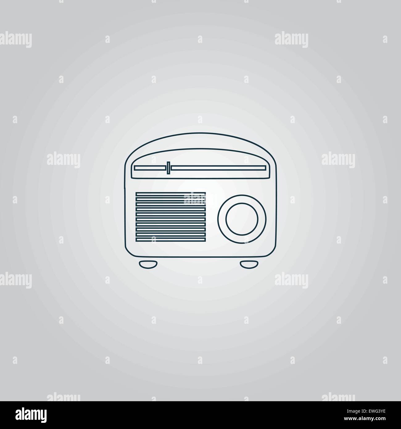 Retro revival radios tuner vector illustration Stock Vector Image & Art ...