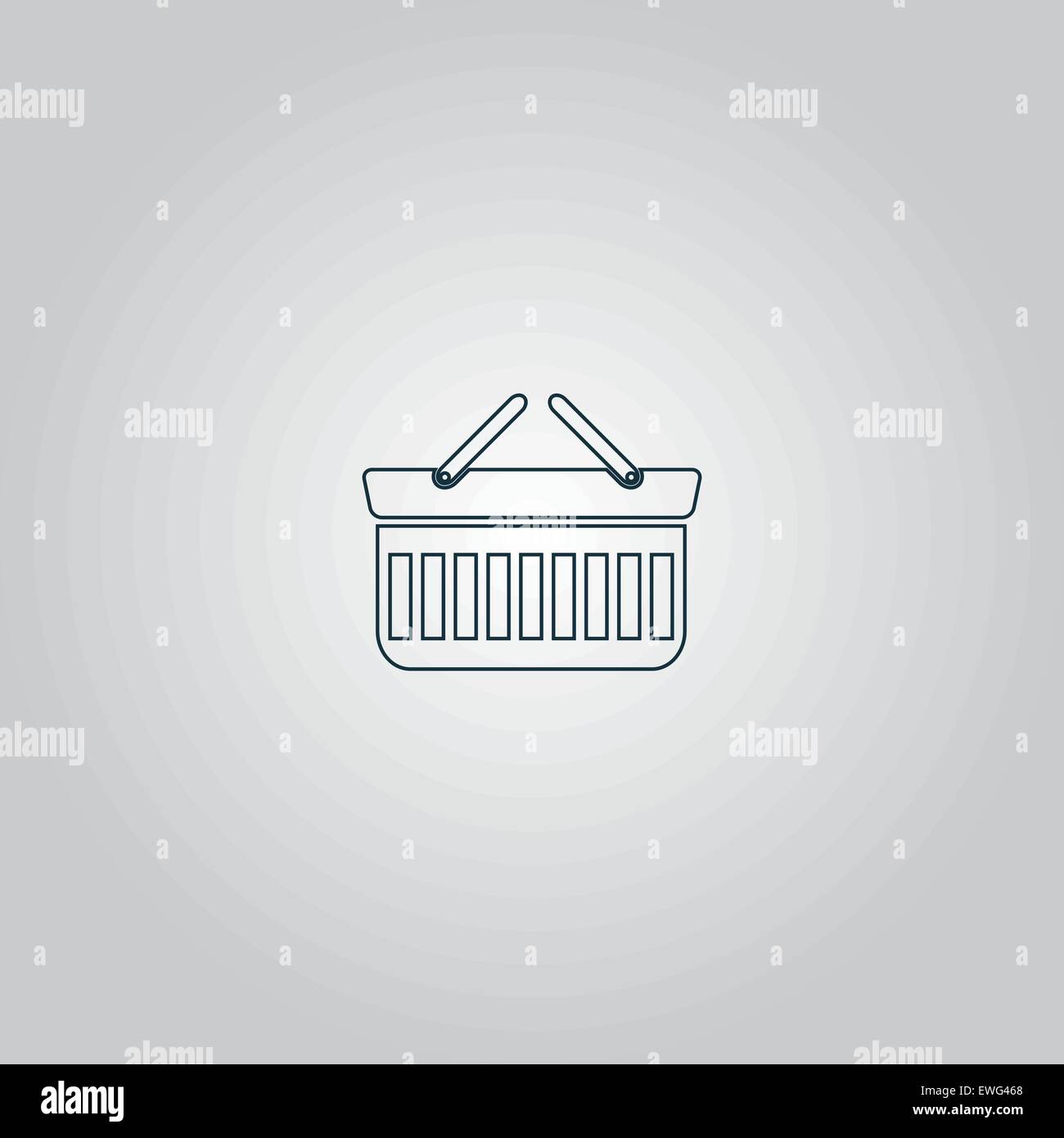 Shopping basket icon - vector illustration Stock Vector Image & Art - Alamy