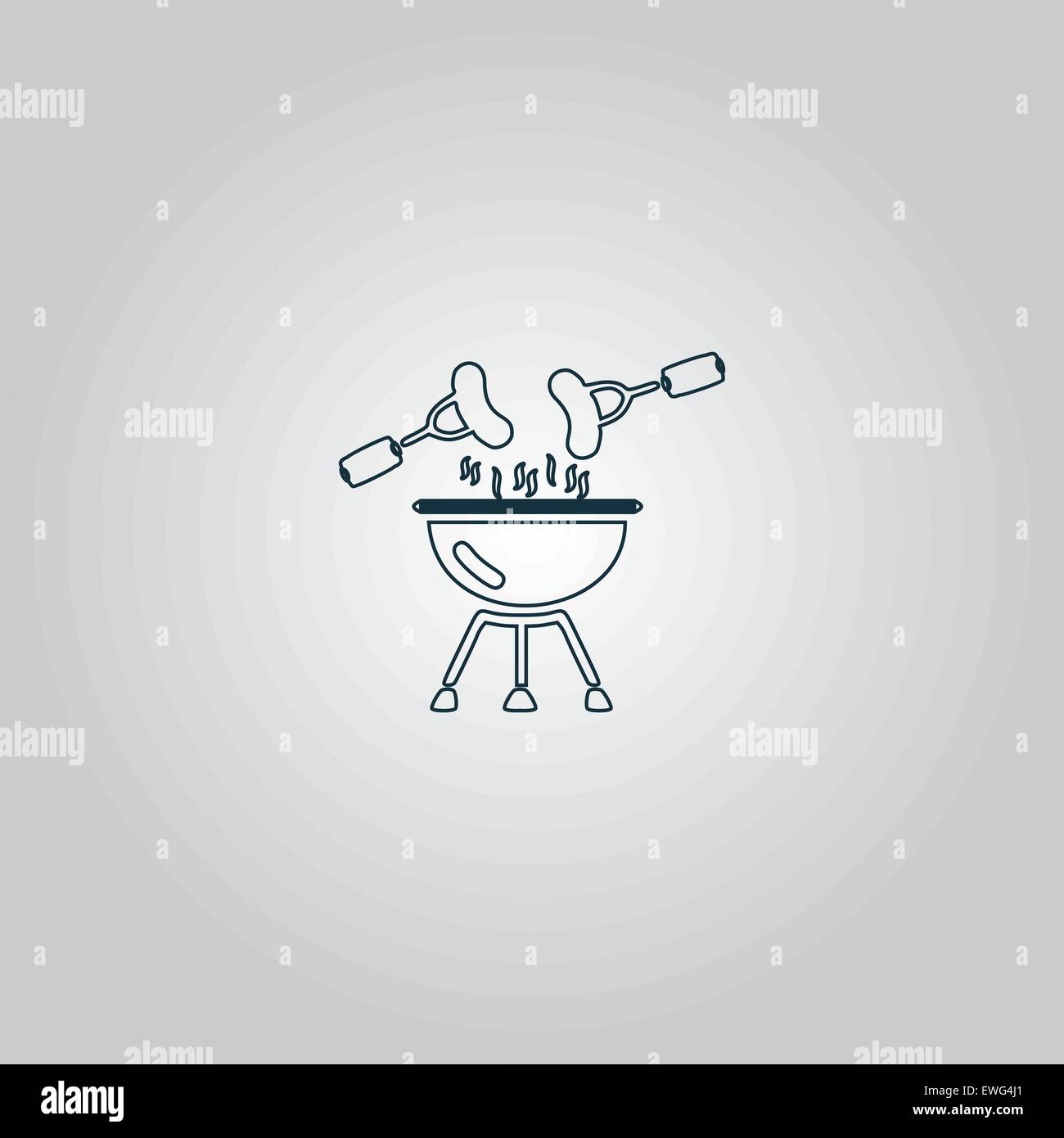 Grill Or Barbecue Icon Stock Vector Image & Art - Alamy
