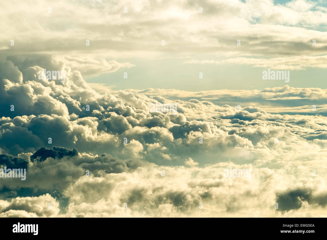 Cloudscape At Sunset At High Altitude In Andes Mountain Circa 5000M Stock Photo