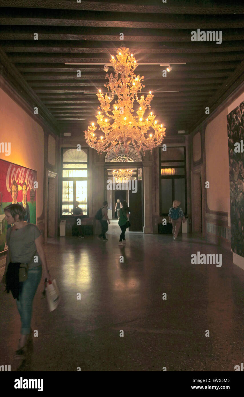 Venice- Palazzo Mora Art Gallery showrooms Stock Photo