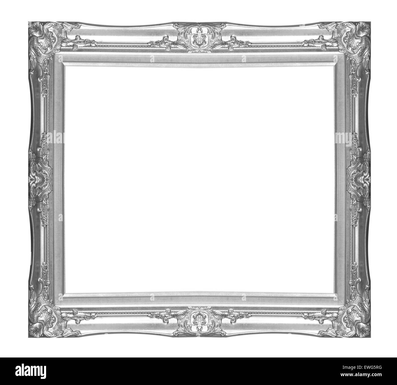 black picture frame isolated on white background Stock Photo Alamy