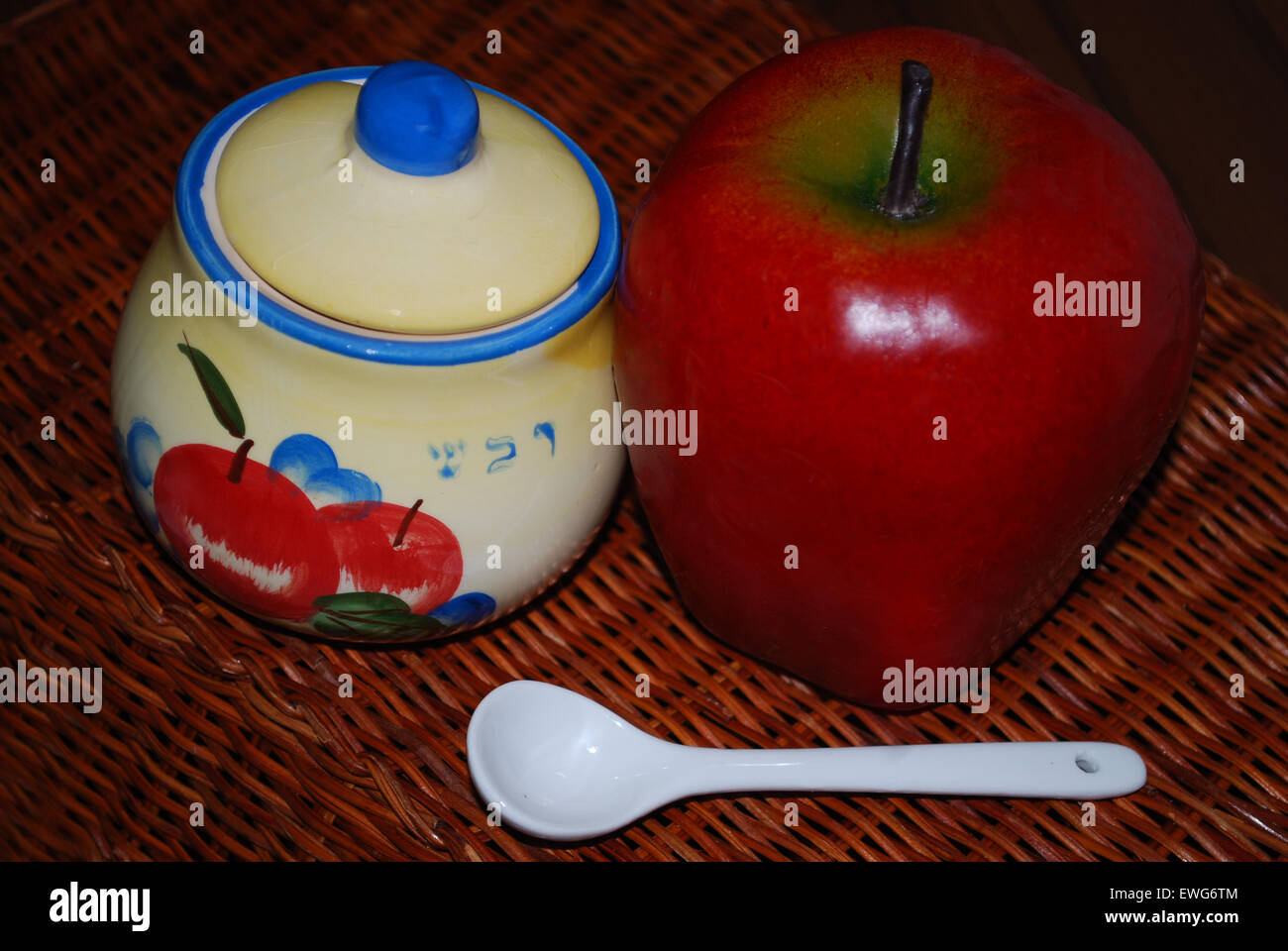 apple and jam, honey Stock Photo Alamy