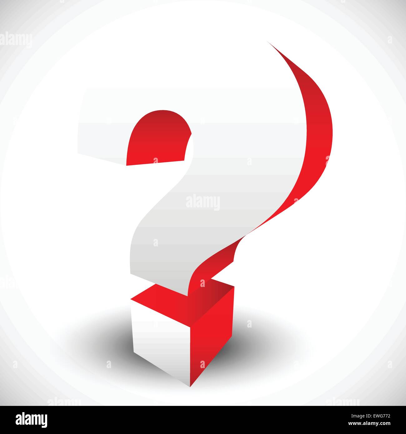 3D red question mark graphics for related concepts. Problem solving,  questions, riddle, quiz, looking for a solution Stock Vector Image & Art -  Alamy